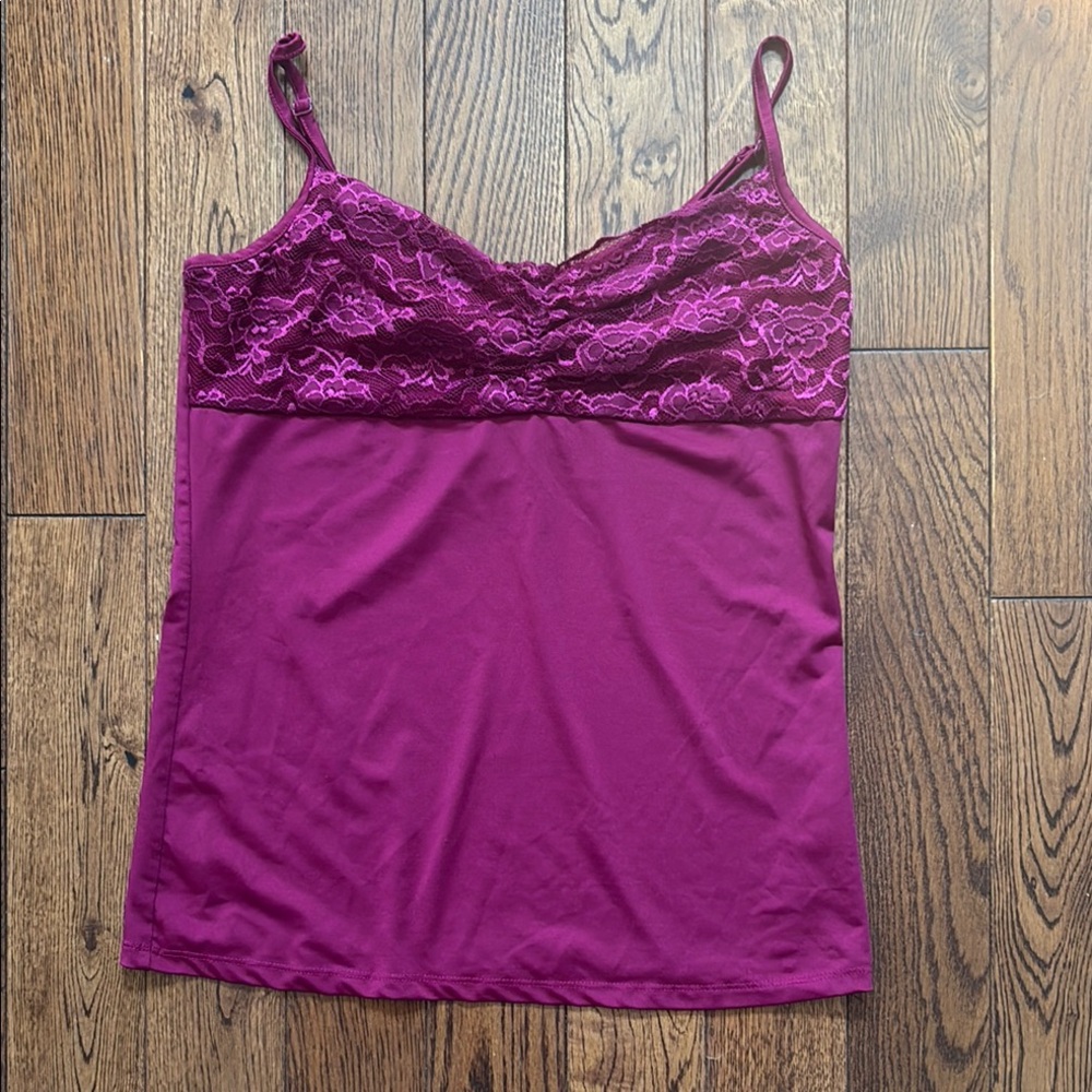 Purple Lace Trim Camisole